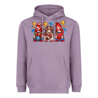 Lavender football gnome with element Heavyweight Hoodie - texasbilliewilder