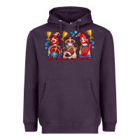 Plum football gnome with element Heavyweight Hoodie - texasbilliewilder