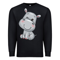 Black hippo Premium Sweatshirt - texasbilliewilder
