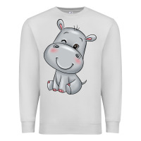 Dove Grey hippo Premium Sweatshirt - texasbilliewilder
