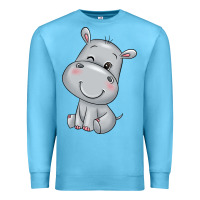 Ocean Blue hippo Premium Sweatshirt - texasbilliewilder