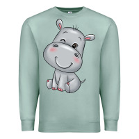 Seafoam hippo Premium Sweatshirt - texasbilliewilder