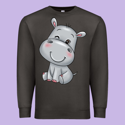 Hippo Premium Sweatshirt Designed By Texasbilliewilder