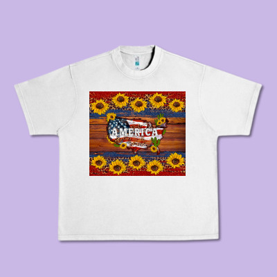 Usa Map Urban Heavy Tee Designed By Artiststas