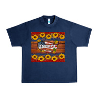 Navy usa map Urban Heavy Tee - Artiststas