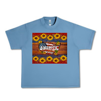 Pebble Blue usa map Urban Heavy Tee - Artiststas