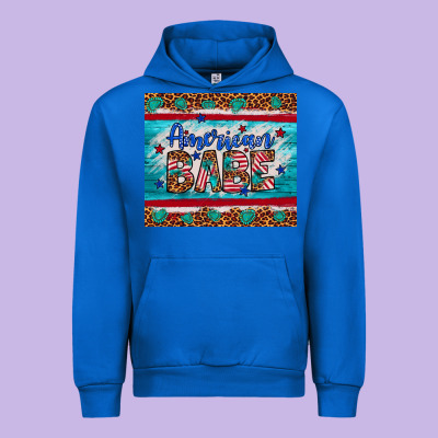 American Babe Leopard Gemstone Urban Hoodie Designed By Artiststas