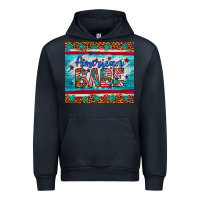 Navy American babe leopard gemstone Urban Hoodie - Artiststas