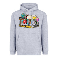 Heather Grey teachers change the world Heavyweight Hoodie - Zillion Design Studio