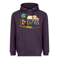 Plum teachers change the world Heavyweight Hoodie - Zillion Design Studio