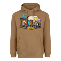 Toasted Coconut teachers change the world Heavyweight Hoodie - Zillion Design Studio