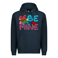 Navy be mine valentine Premium Hoodie - AdoDesignShop