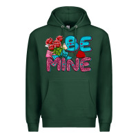 Sports Green be mine valentine Premium Hoodie - AdoDesignShop
