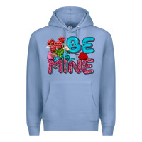 Colony Blue be mine valentine Premium Hoodie - AdoDesignShop