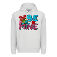 Dove Grey be mine valentine Premium Hoodie - AdoDesignShop