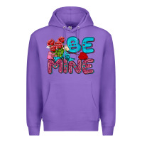 Purple be mine valentine Premium Hoodie - AdoDesignShop