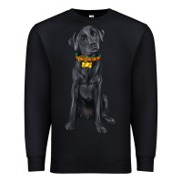 Black labrador retriever with overflow Premium Sweatshirt - texasbilliewilder