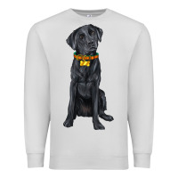 Dove Grey labrador retriever with overflow Premium Sweatshirt - texasbilliewilder