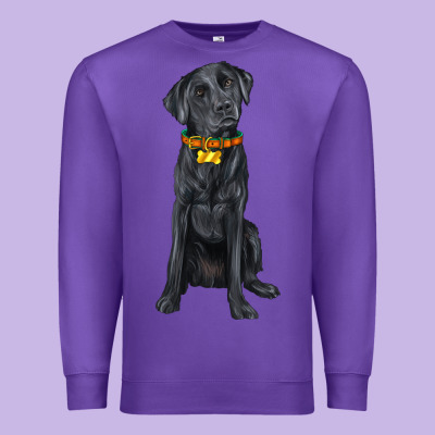 Labrador Retriever With Overflow Premium Sweatshirt Designed By Texasbilliewilder