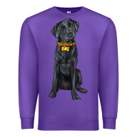 Purple labrador retriever with overflow Premium Sweatshirt - texasbilliewilder