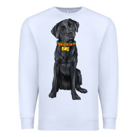 White labrador retriever with overflow Premium Sweatshirt - texasbilliewilder