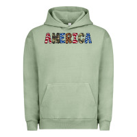 Pigment Oil Green america 4th of july Urban Hoodie - Artiststas