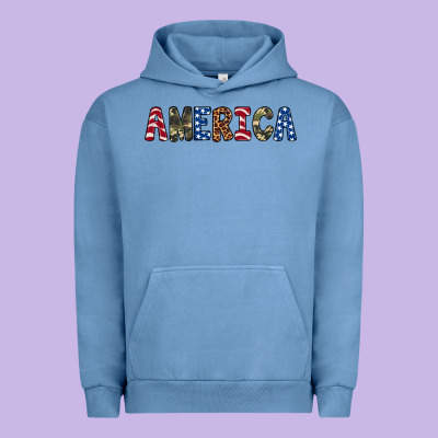 America 4th Of July Urban Hoodie Designed By Artiststas