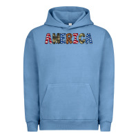 Pigment Pebble Blue america 4th of july Urban Hoodie - Artiststas