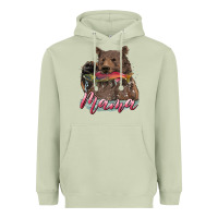 Matcha Mother's Day Mama Bear Hunting Fish Heavyweight Hoodie - RanaPortraitStore