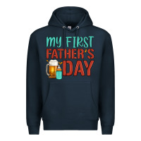 Navy my first father's day Premium Hoodie - Artiststas
