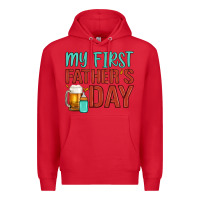 Red my first father's day Premium Hoodie - Artiststas