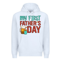 White my first father's day Premium Hoodie - Artiststas