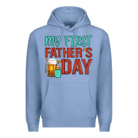 Colony Blue my first father's day Premium Hoodie - Artiststas