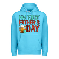 Ocean Blue my first father's day Premium Hoodie - Artiststas