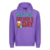 Purple my first father's day Premium Hoodie - Artiststas