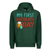 Sports Green my first father's day Premium Hoodie - Artiststas