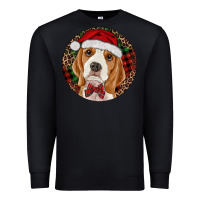 Black beagle christmas ornament Premium Sweatshirt - RanaPortraitStore