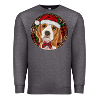 Charcoal Heather beagle christmas ornament Premium Sweatshirt - RanaPortraitStore