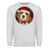 Dove Grey beagle christmas ornament Premium Sweatshirt - RanaPortraitStore