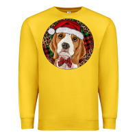 Lemon beagle christmas ornament Premium Sweatshirt - RanaPortraitStore