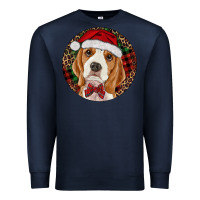 Navy beagle christmas ornament Premium Sweatshirt - RanaPortraitStore
