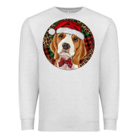 Oatmeal Heather beagle christmas ornament Premium Sweatshirt - RanaPortraitStore