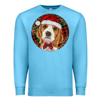 Ocean Blue beagle christmas ornament Premium Sweatshirt - RanaPortraitStore