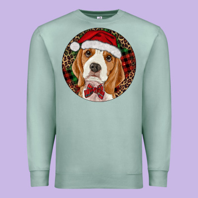 Beagle Christmas Ornament Premium Sweatshirt Designed By Ranaportraitstore