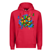 Cardinal autism sunflower ribbon Premium Hoodie - AdoDesignShop