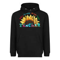 Black teacher sunflower listen encourage motivate inspir Heavyweight Hoodie - Zillion Design Studio