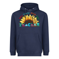 Navy teacher sunflower listen encourage motivate inspir Heavyweight Hoodie - Zillion Design Studio