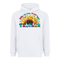 White teacher sunflower listen encourage motivate inspir Heavyweight Hoodie - Zillion Design Studio