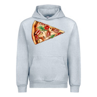 Heather Grey pizza slice Urban Hoodie - AdoDesignShop