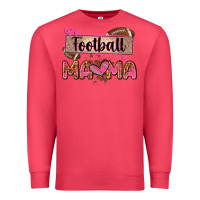 Cardinal football mama with leopard Premium Sweatshirt - Zillion Design Studio